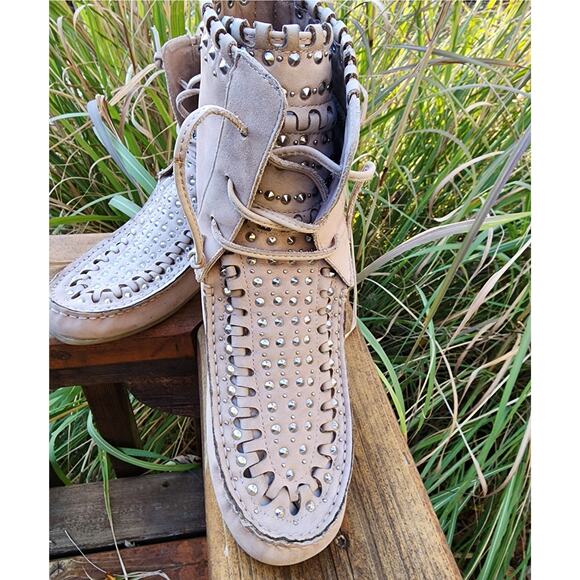 Sam Edelman Gray Ankle Boots - Picture 6 of 9